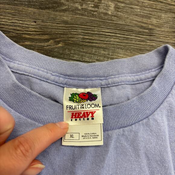 Vintage 1994‎ Always Ready McCartney Purple Comic Mens XL Funny Tee T-shirt - Picture 5 of 10